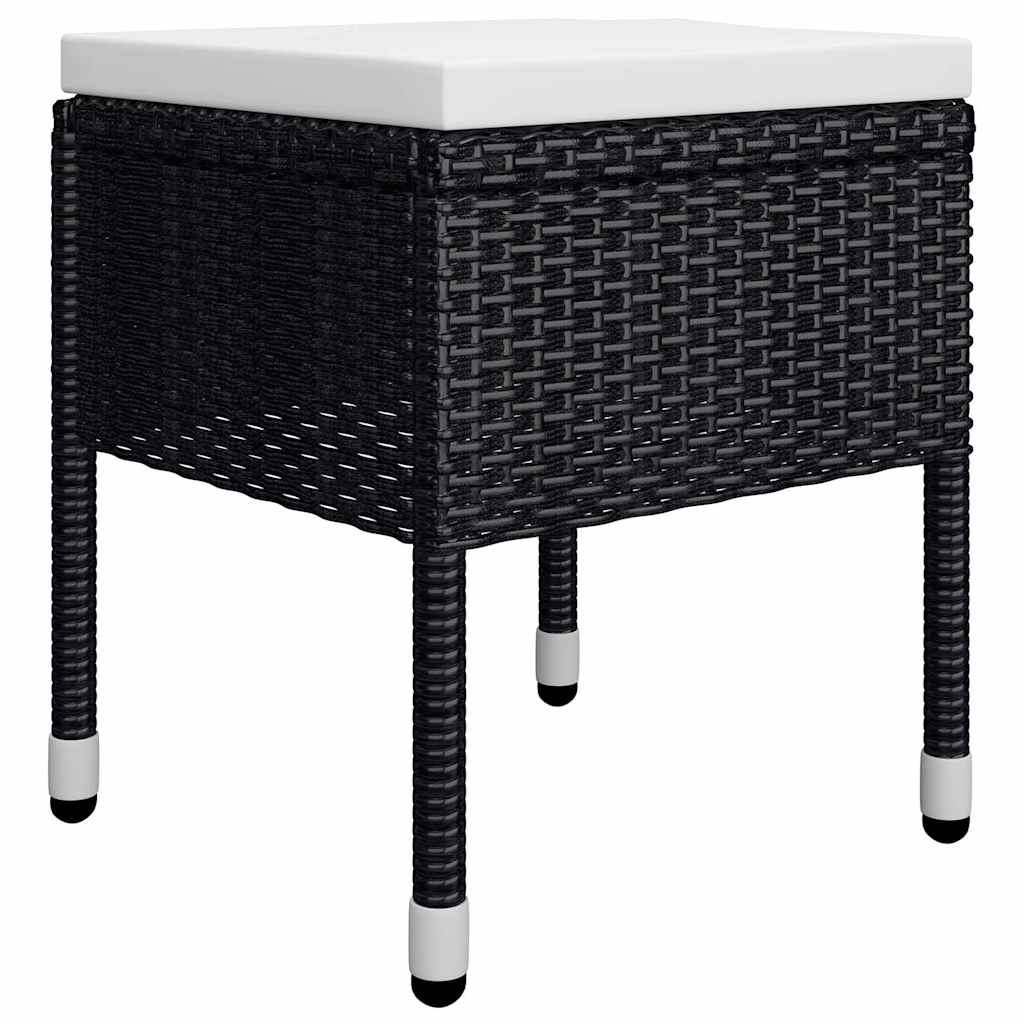 Set Mobili da Pranzo per Giardino 5 pz Nero