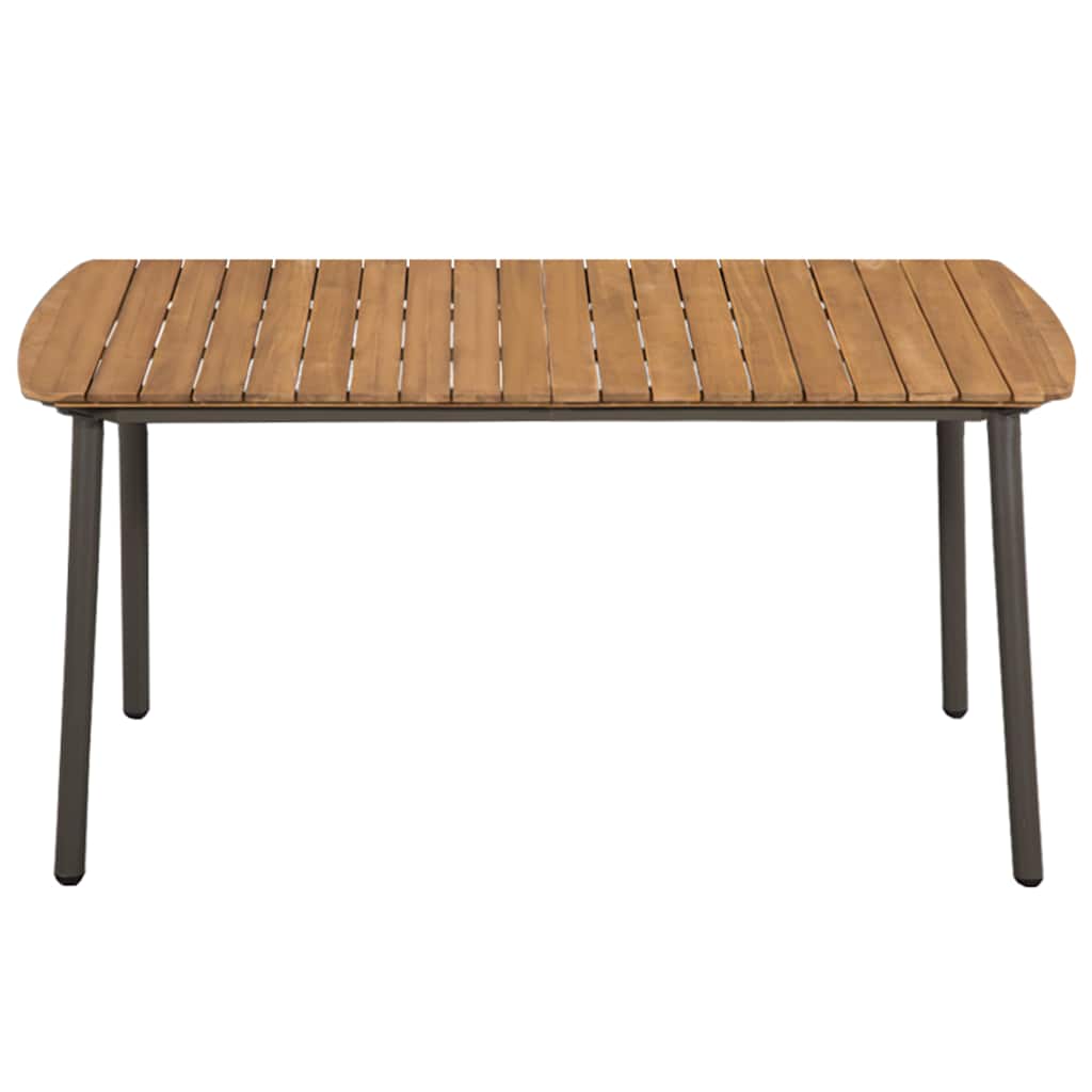 Set Mobili da Pranzo Giardino 7 pz in Polyrattan Marrone