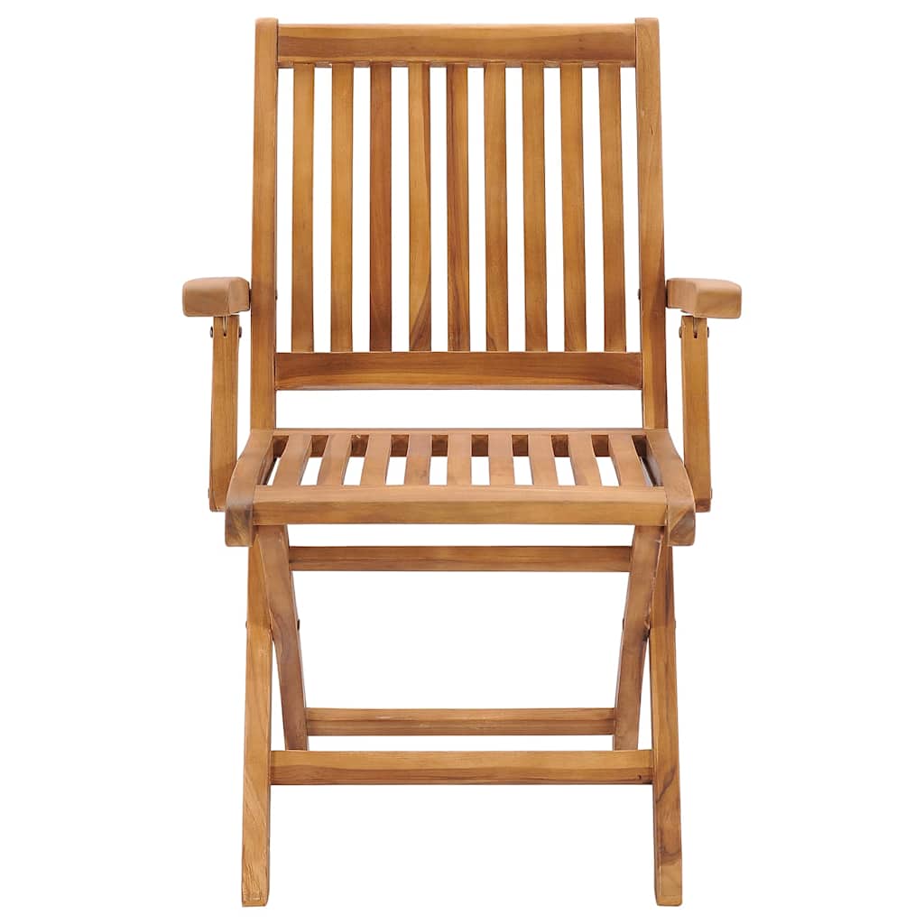 Sedie pieghevoli, 4 pezzi, in legno massello di teak