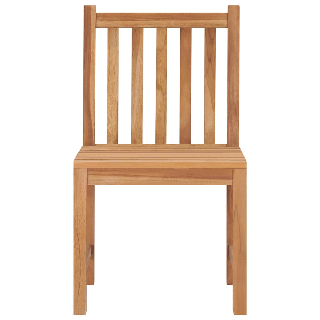 Sedie da Giardino 4 pz con Cuscini in Legno Massello di Teak