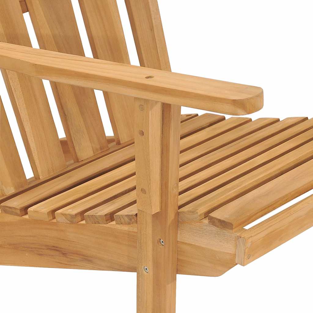 Sedie Adirondack 2 pz in Legno Massello di Teak