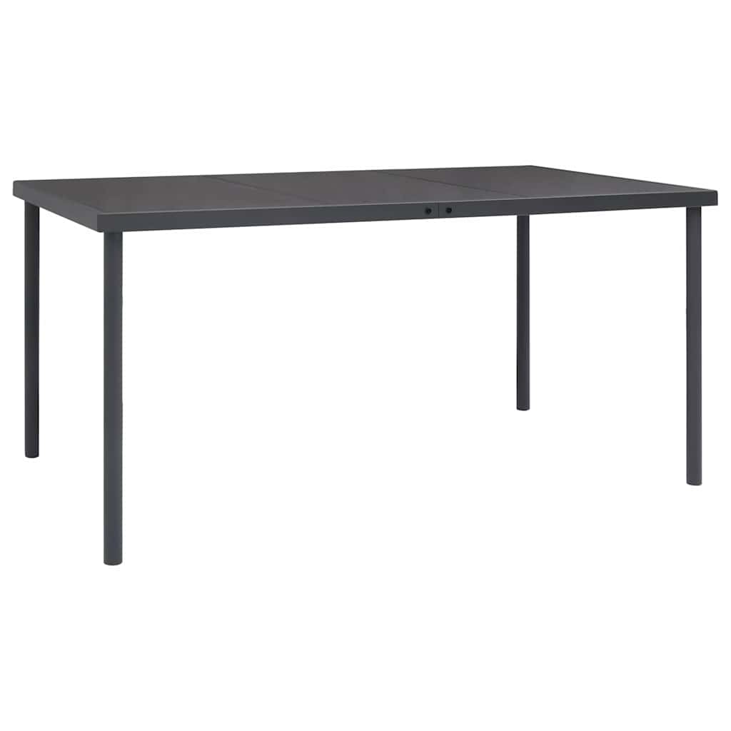 Set da Pranzo da Giardino 9 pz con Tavolo in Vetro