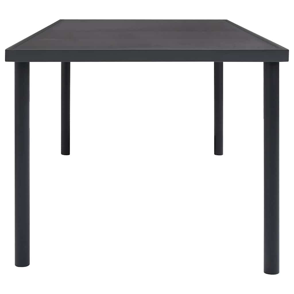 Set da Pranzo da Giardino 9 pz con Tavolo in Vetro