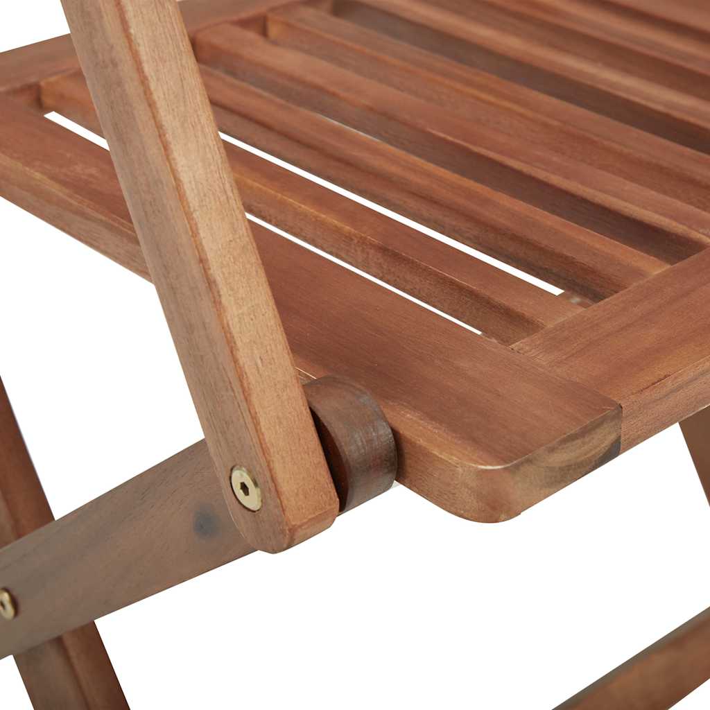 Sedie Pieghevoli 6 pz con Cuscini Massello Acacia