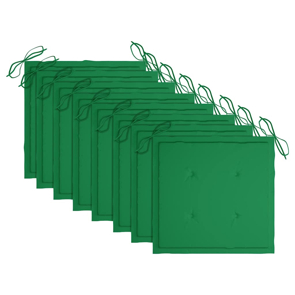 Sedie Pieghevoli 8 pz con Cuscini Massello Acacia