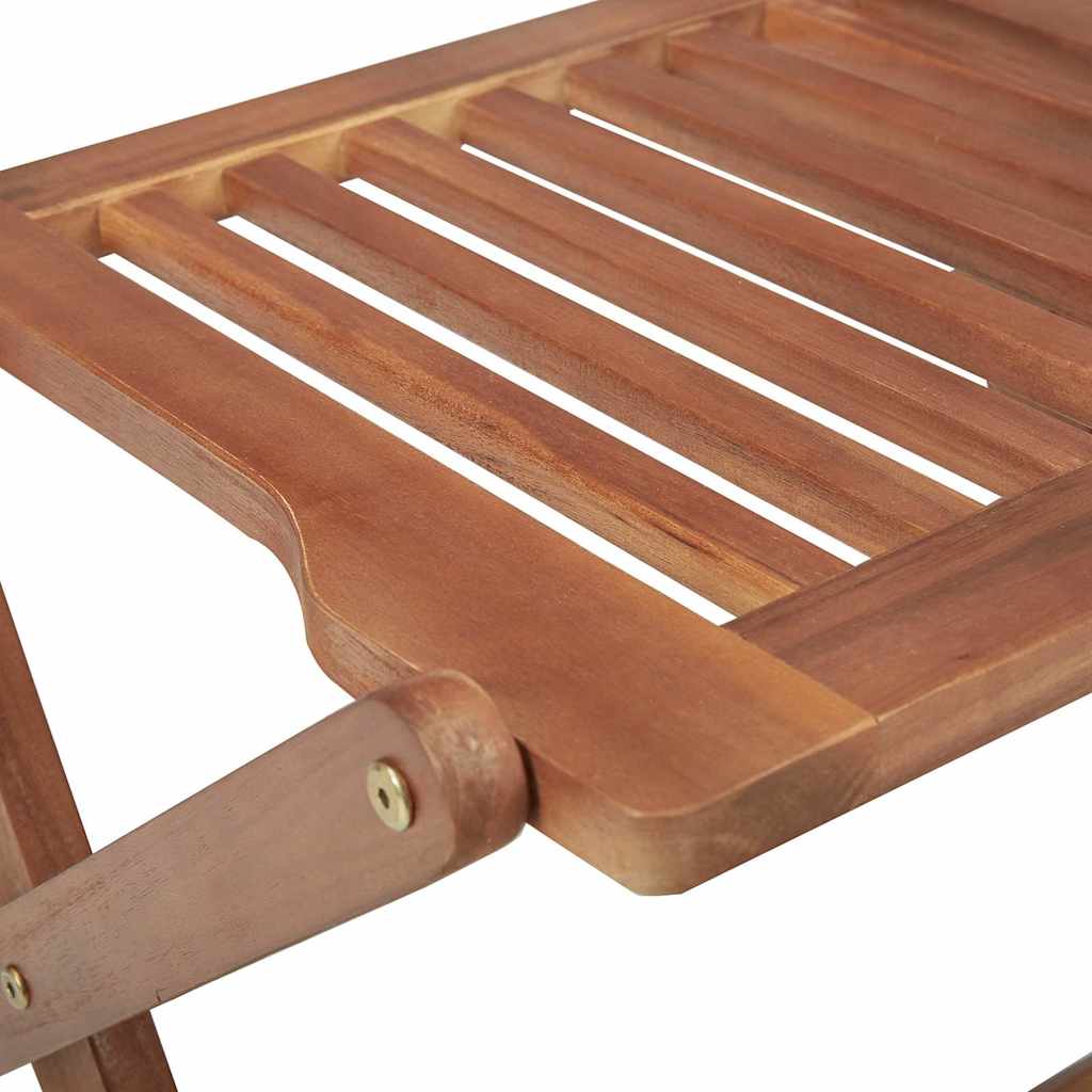 Sedie Pieghevoli 8 pz con Cuscini Massello Acacia