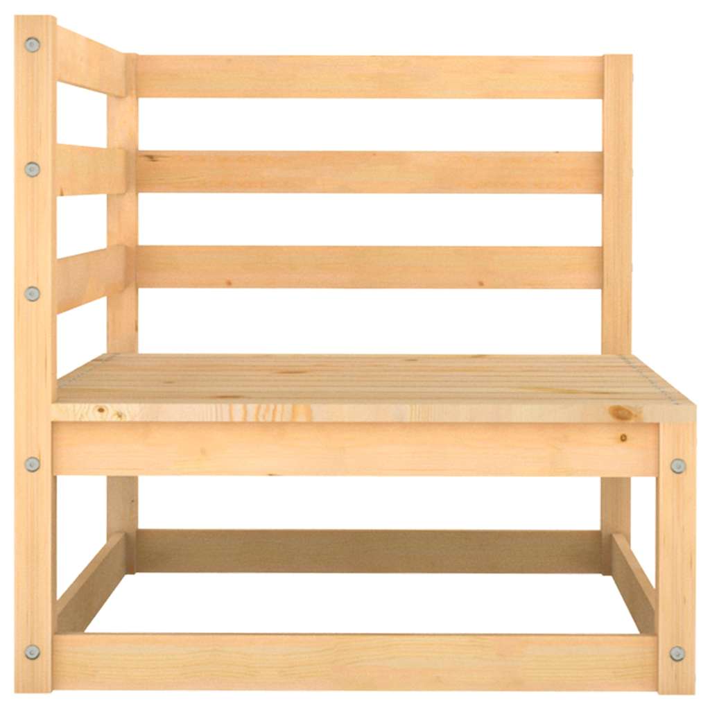 Set Divani da Giardino 7 pz in Legno Massello di Pino