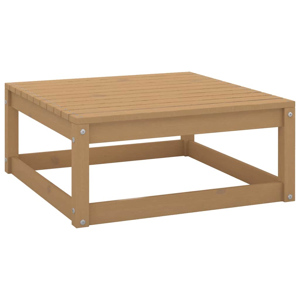 Set Salotto da Giardino 6pz Marrone Ambra Legno Massello Pino