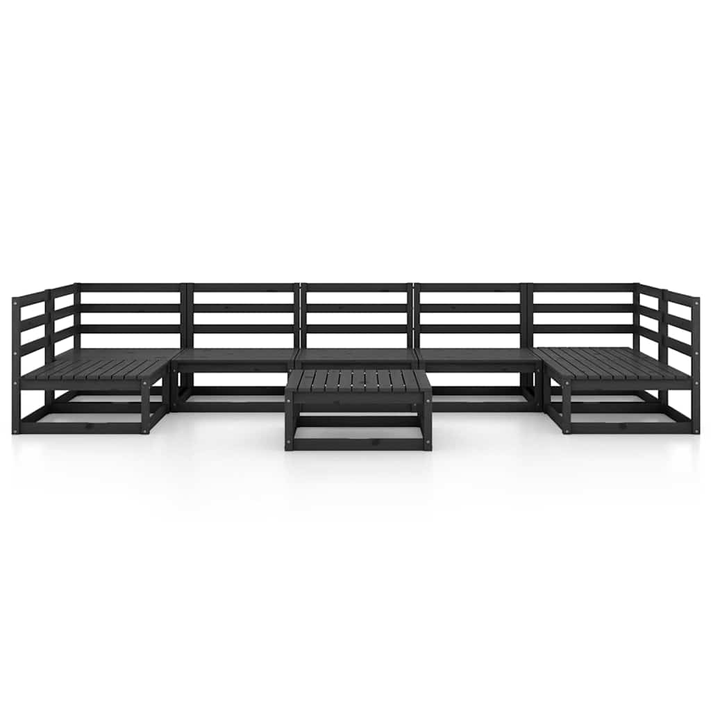 Set Divani da Giardino 8 pz in Legno Massello di Pino