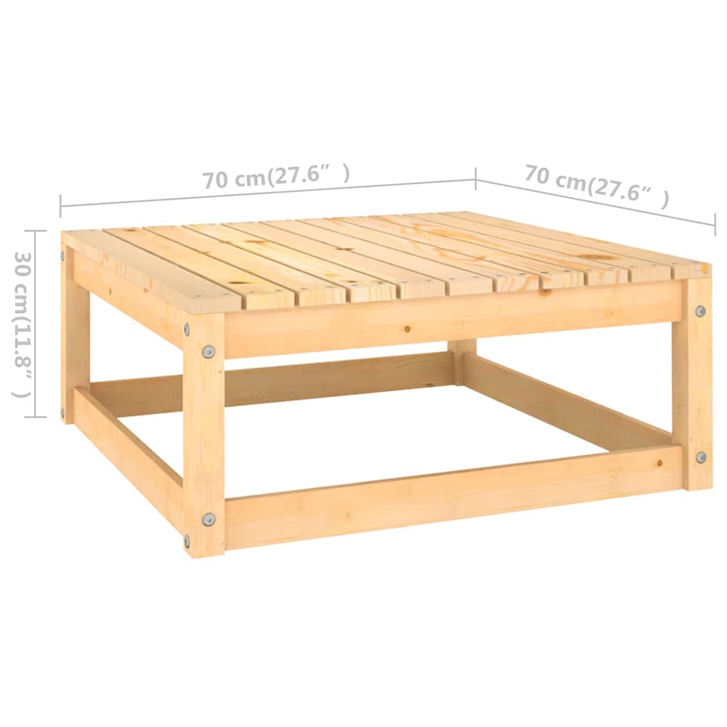Set Divani da Giardino 5 pz con Cuscini Legno Massello di Pino