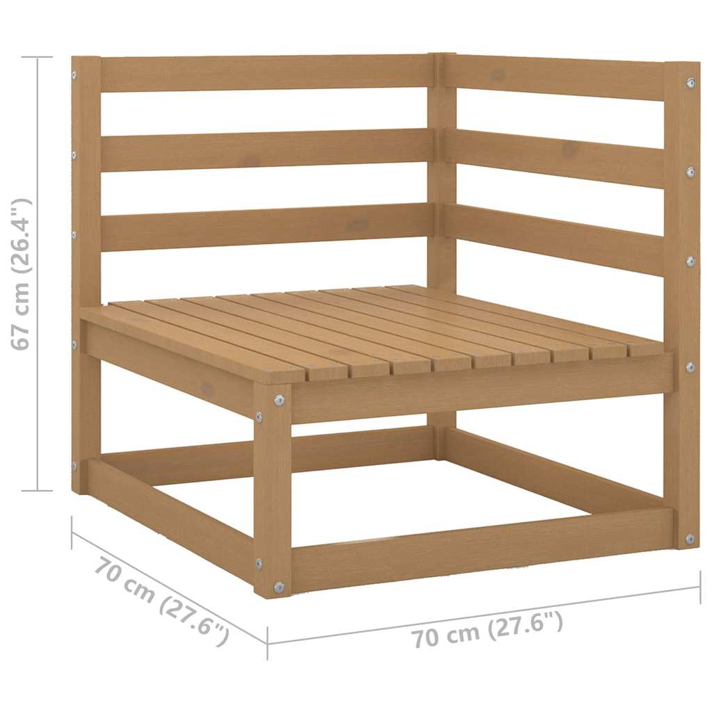 Set Divani da Giardino 4 pz con Cuscini Legno Massello Pino