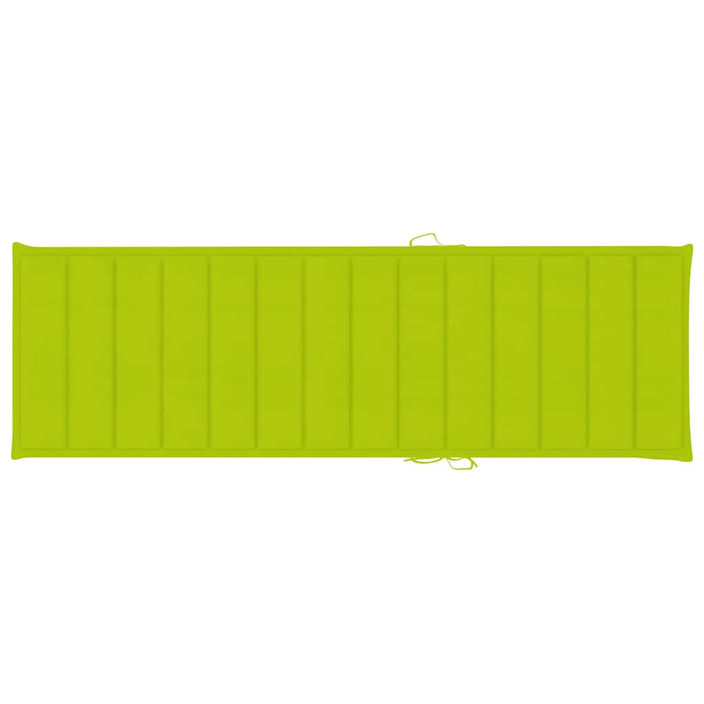 Sdraio 2 pz con Cuscini in Legno Massello di Acacia
