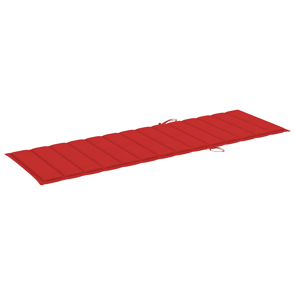 Lettino Prendisole 2pz con Tavolo e Cuscini Massello d'Acacia
