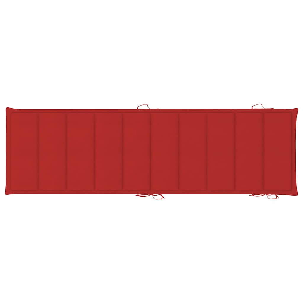 Lettini Prendisole 2 pz con Cuscini in Legno Massello d'Acacia