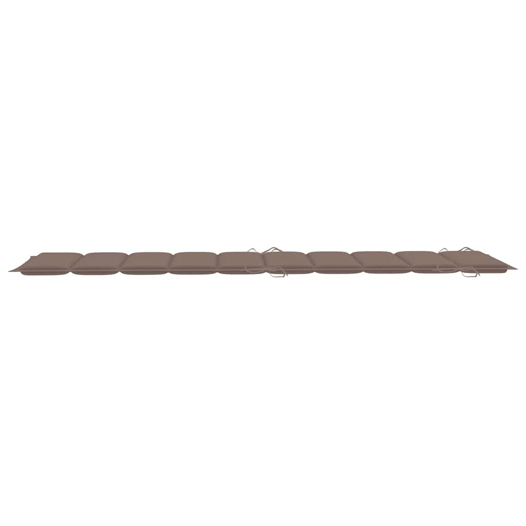 Lettini Prendisole 2 pz con Cuscini in Legno Massello d'Acacia