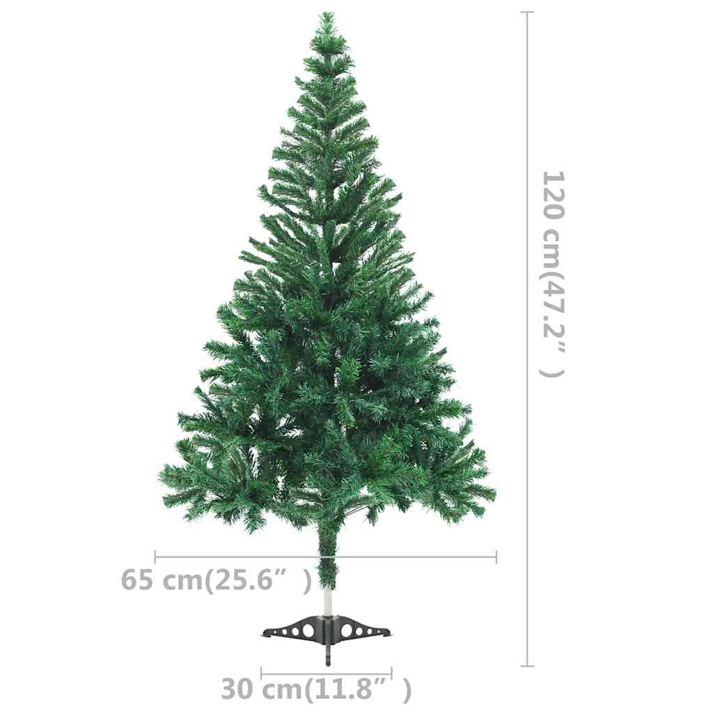 Set Albero Natale Artificiale con LED e Palline 120 cm 230 Rami