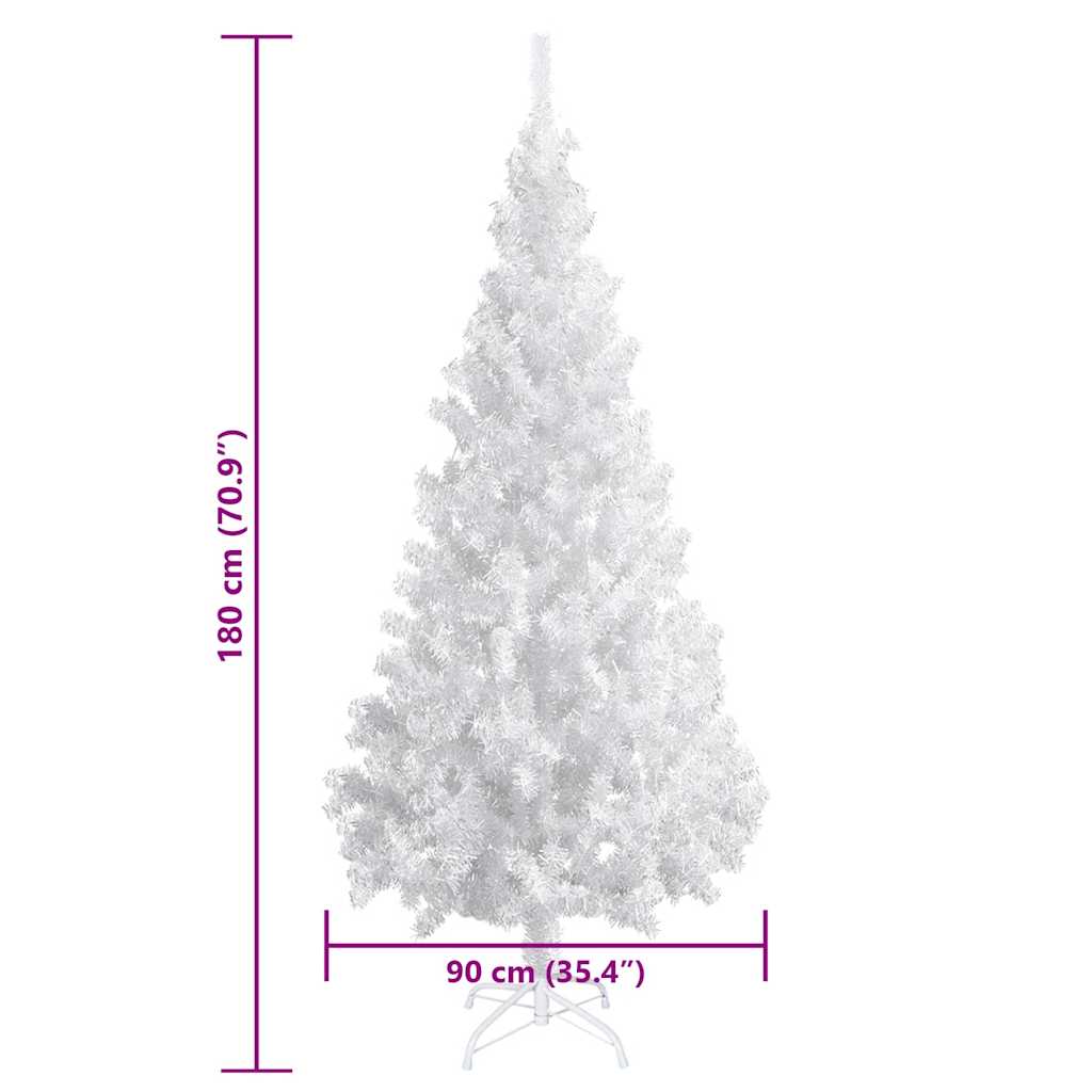 Albero di Natale Preilluminato con Palline 180 cm 620 Rami