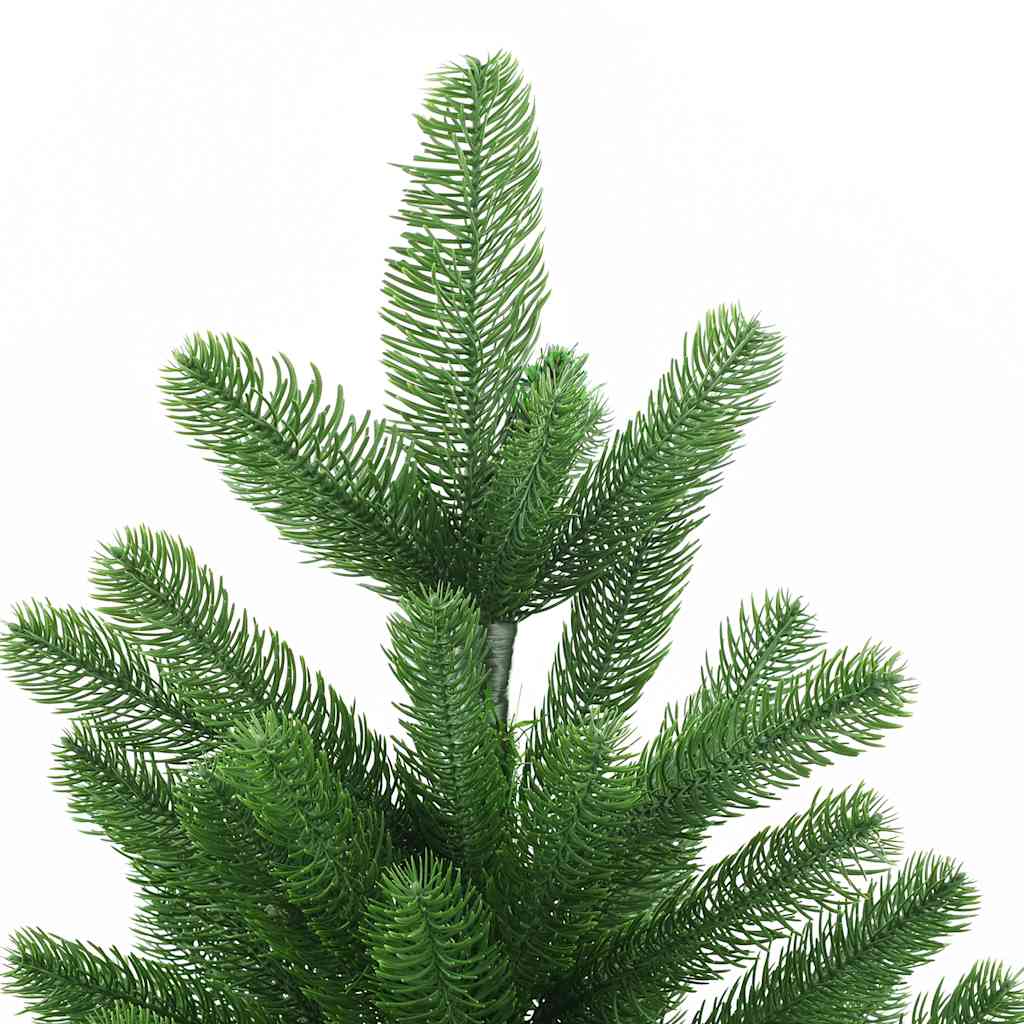 Albero di Natale Preilluminato con Palline Verde 150 cm