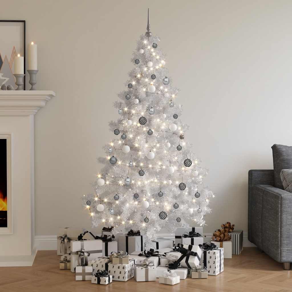 Albero di Natale Preilluminato con Palline 180 cm 620 Rami