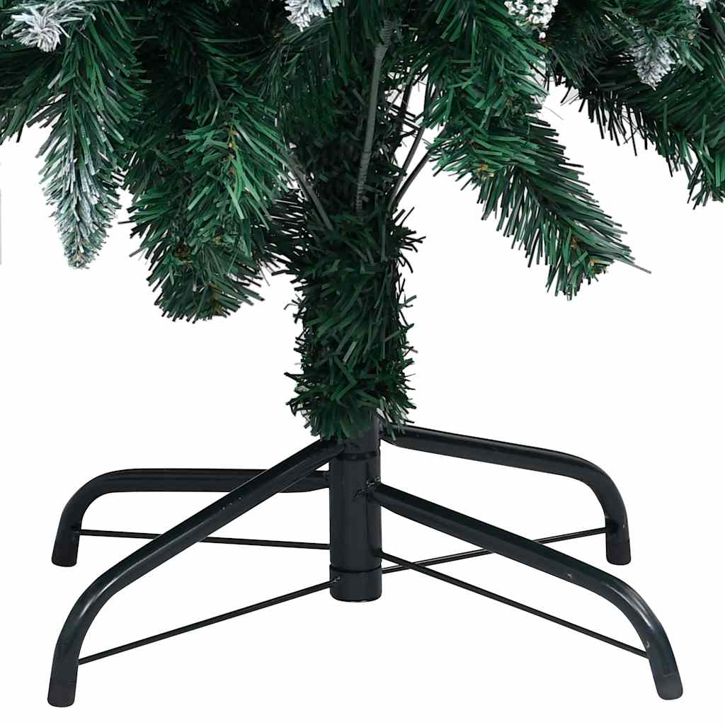 Albero di Natale Artificiale con LED e Set di Palline e Pigne 210 cm