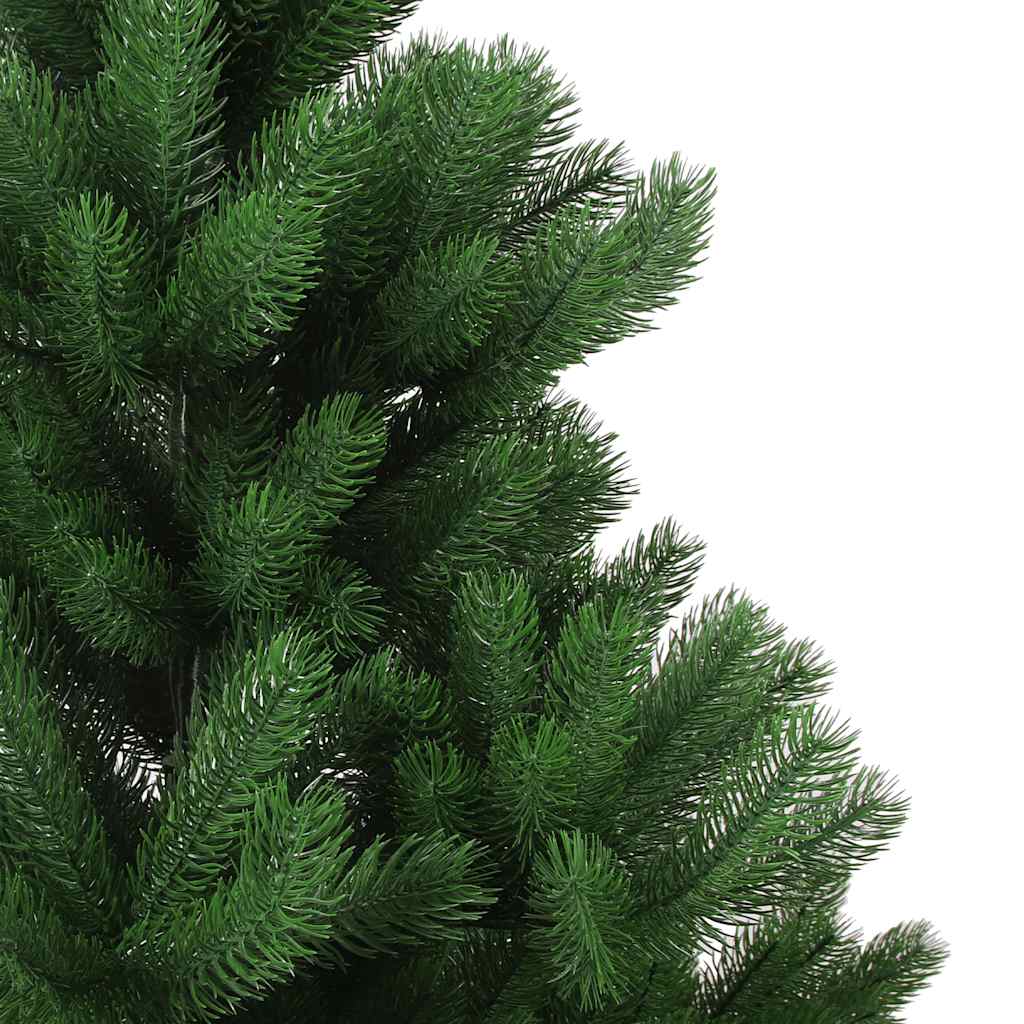 Albero Natale Artificiale Nordmann con LED Palline Verde 210 cm