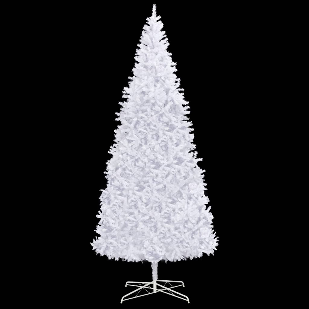Albero di Natale Artificiale Preiluminato 400 cm Bianco