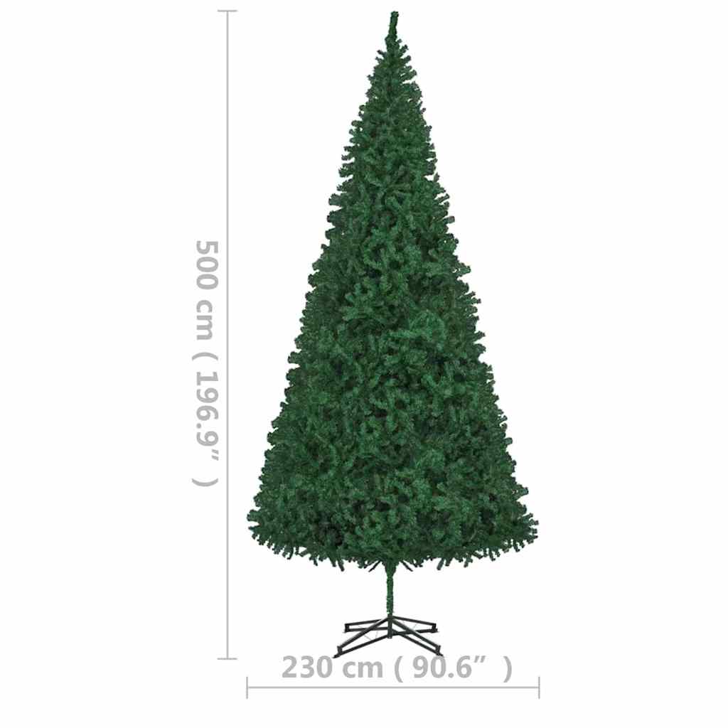 Albero di Natale Preiluminato Artificiale 500 cm Verde