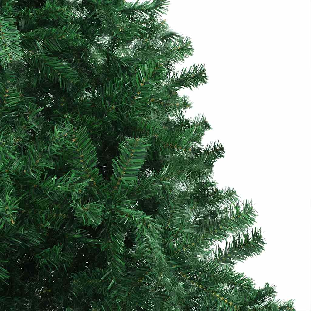 Albero di Natale Preilluminato con Palline Verde 500 cm