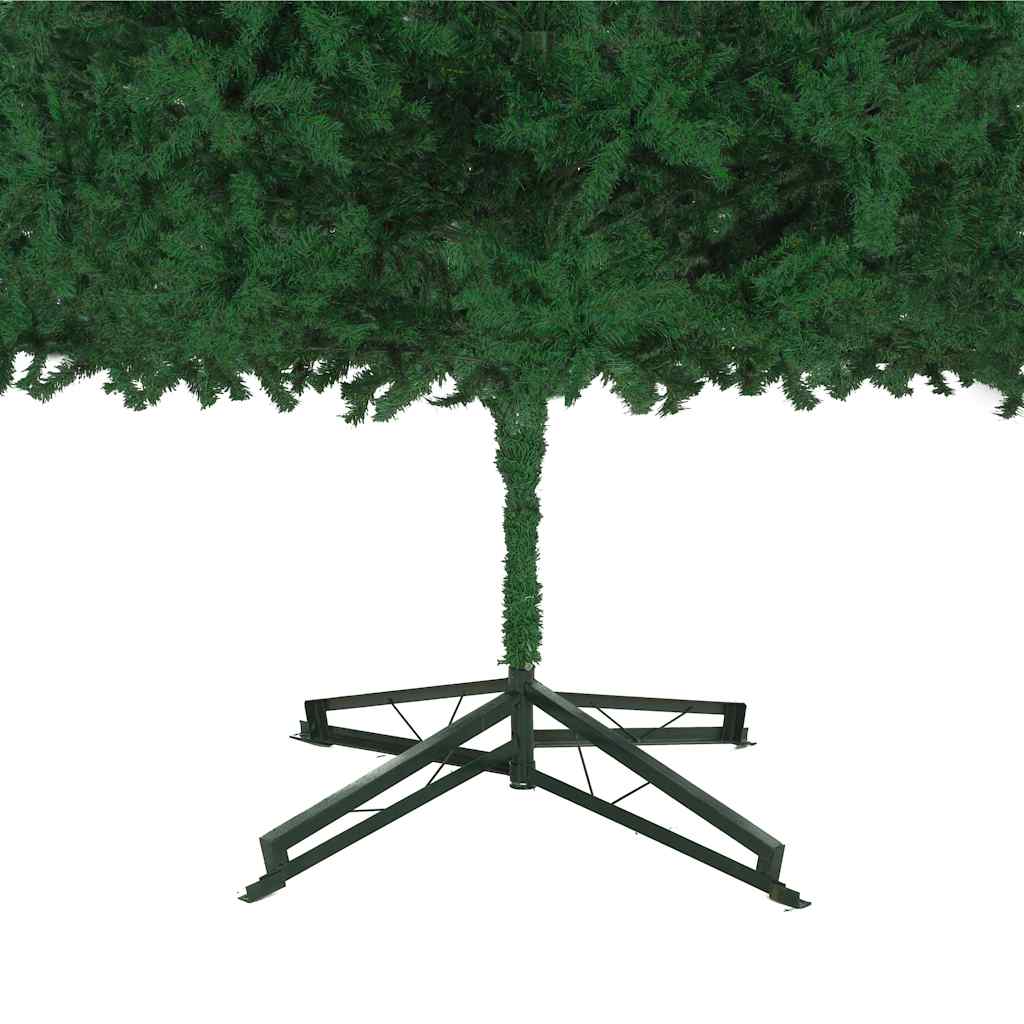 Albero di Natale Preilluminato con Palline Verde 500 cm