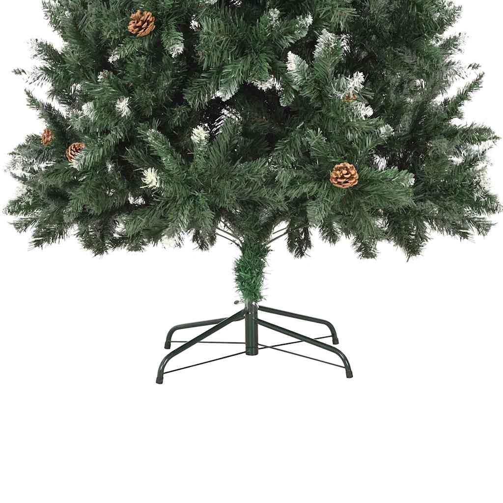 Albero di Natale Preilluminato con Palline 210 cm