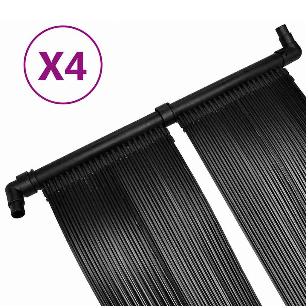 Pannelli Solari Riscaldatori per Piscina 4 pz 80x620 cm
