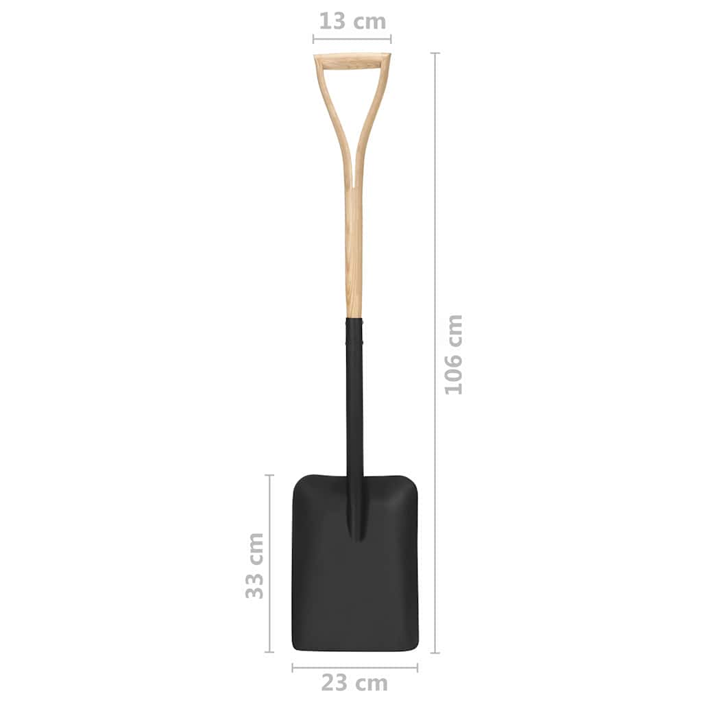 Set Attrezzi Giardinaggio 4pz Impugnatura YD Acciaio e Frassino