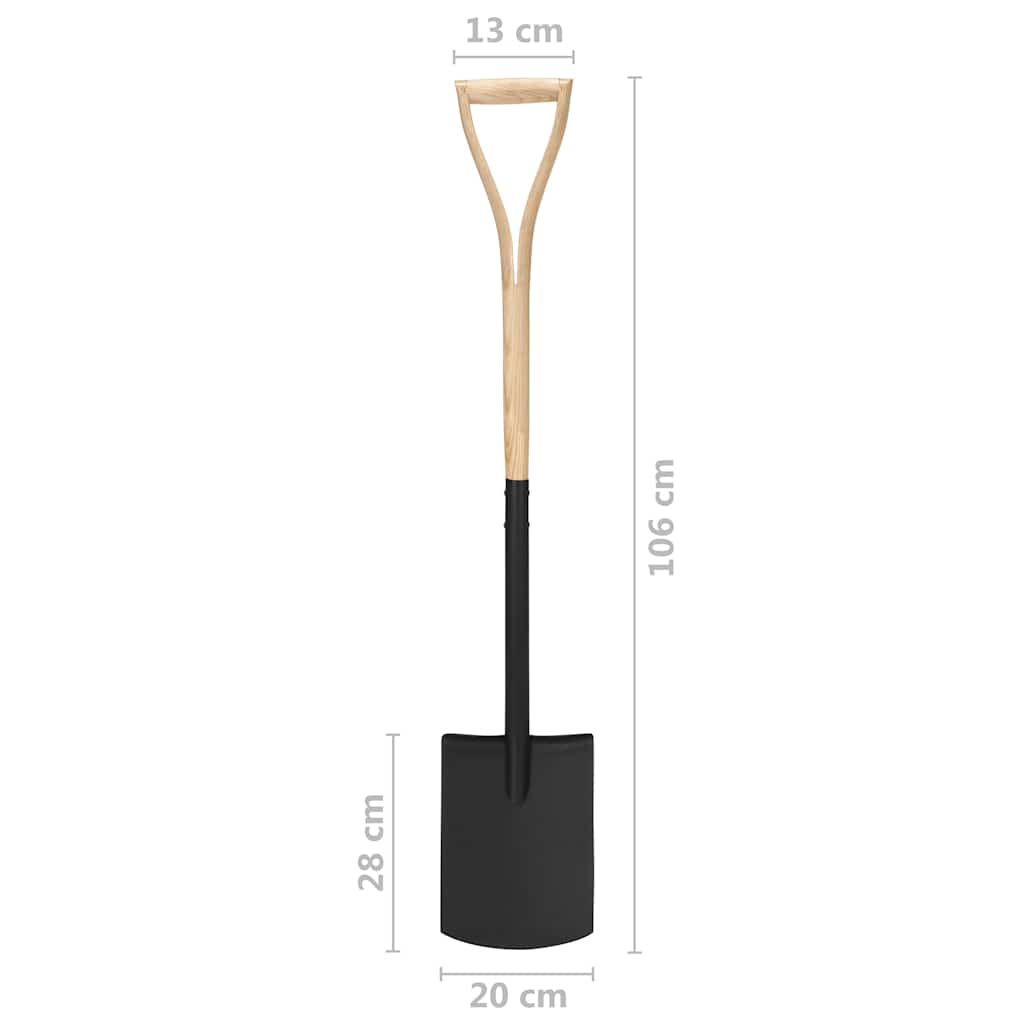 Set Attrezzi Giardinaggio 4pz Impugnatura YD Acciaio e Frassino