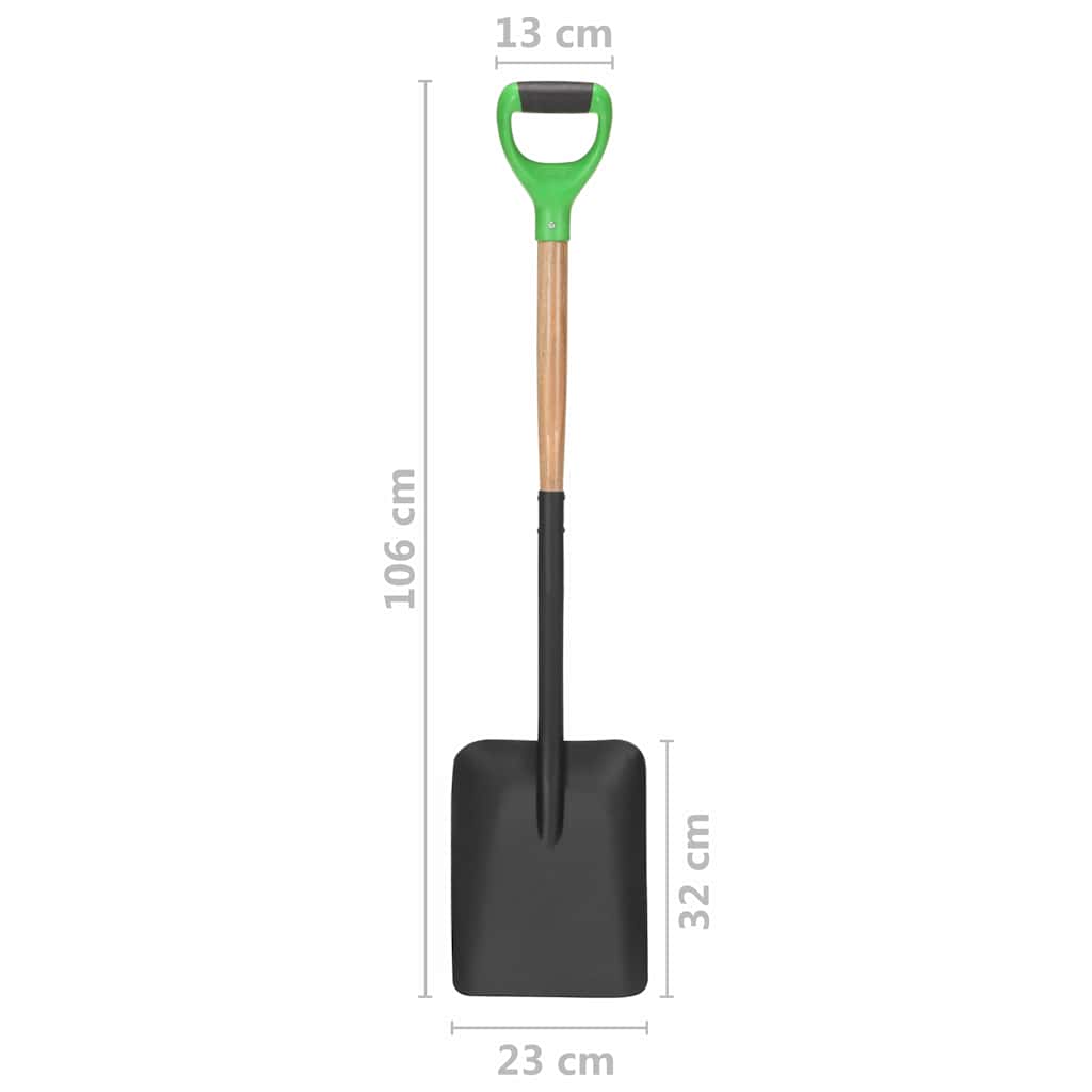 Set Attrezzi Giardinaggio 4pz Impugnatura D Acciaio Legno Duro