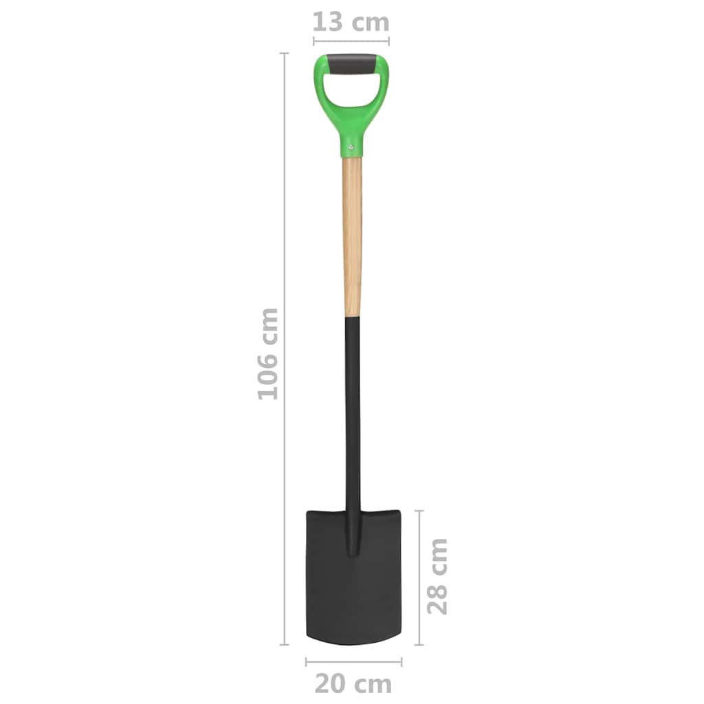 Set Attrezzi Giardinaggio 4pz Impugnatura D Acciaio Legno Duro
