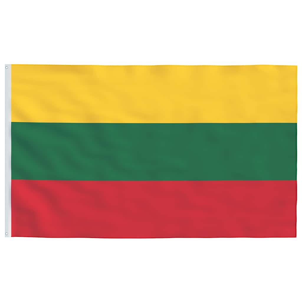 Bandiera della Lituania con Pennone in Alluminio 4 m