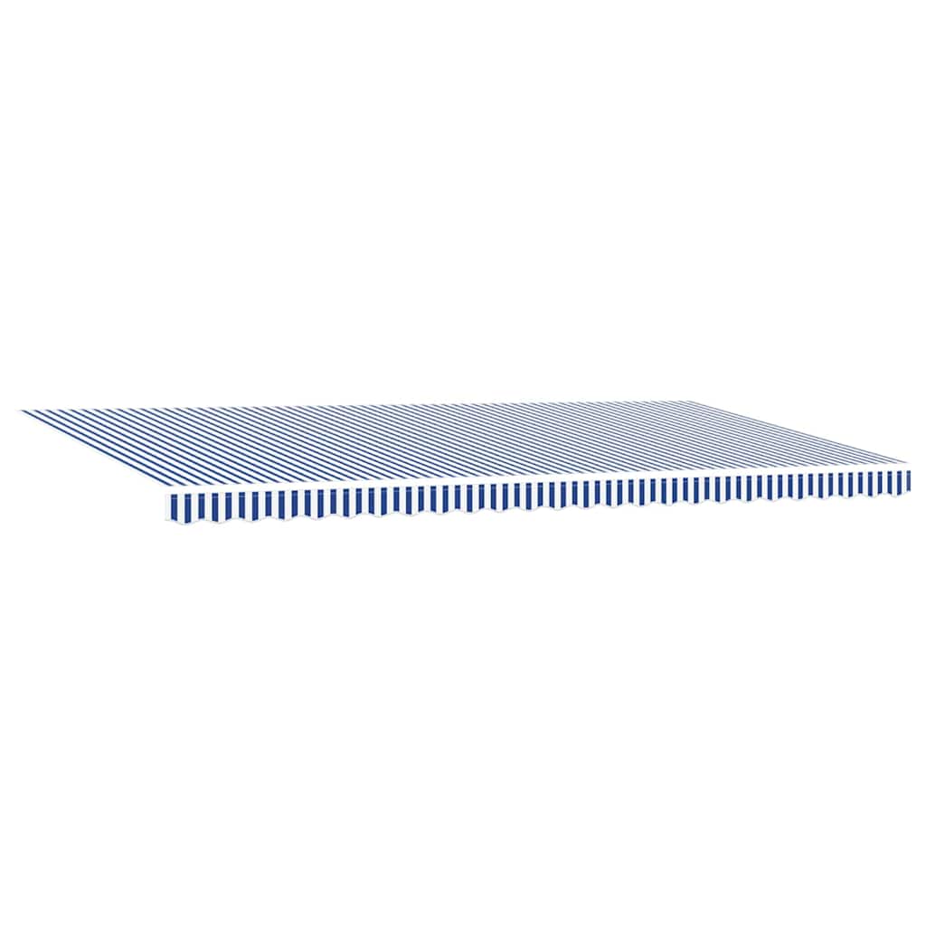 Tenda retrattile Blu e Bianco 600 × 300 cm