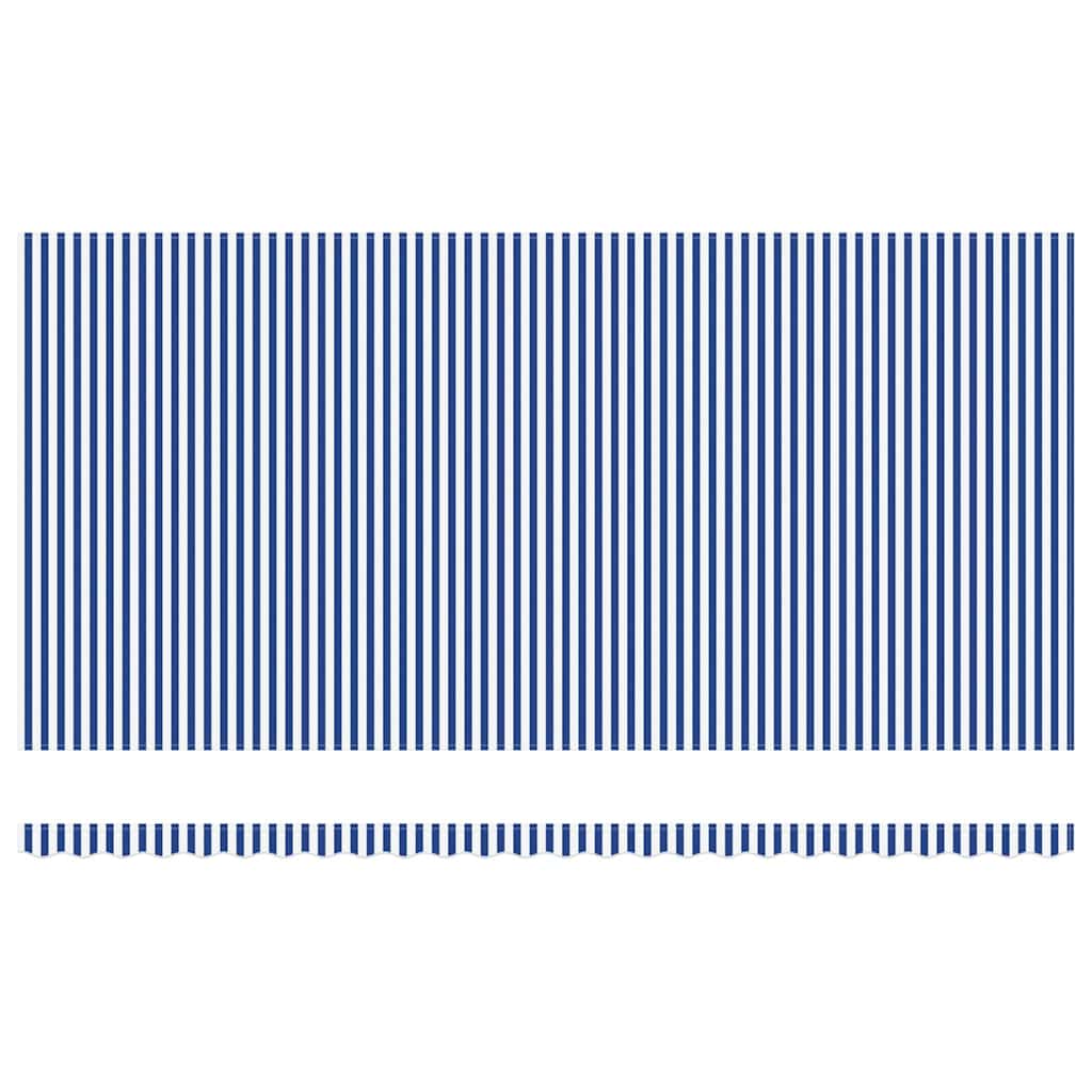 Tenda retrattile Blu e Bianco 600 × 300 cm