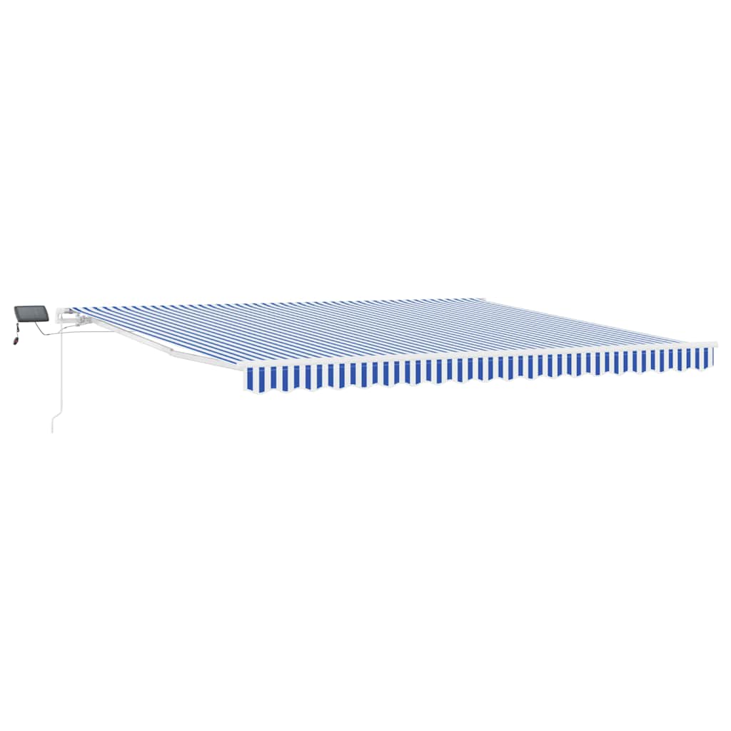 Tenda retrattile Blu e Bianco 450 × 300 cm