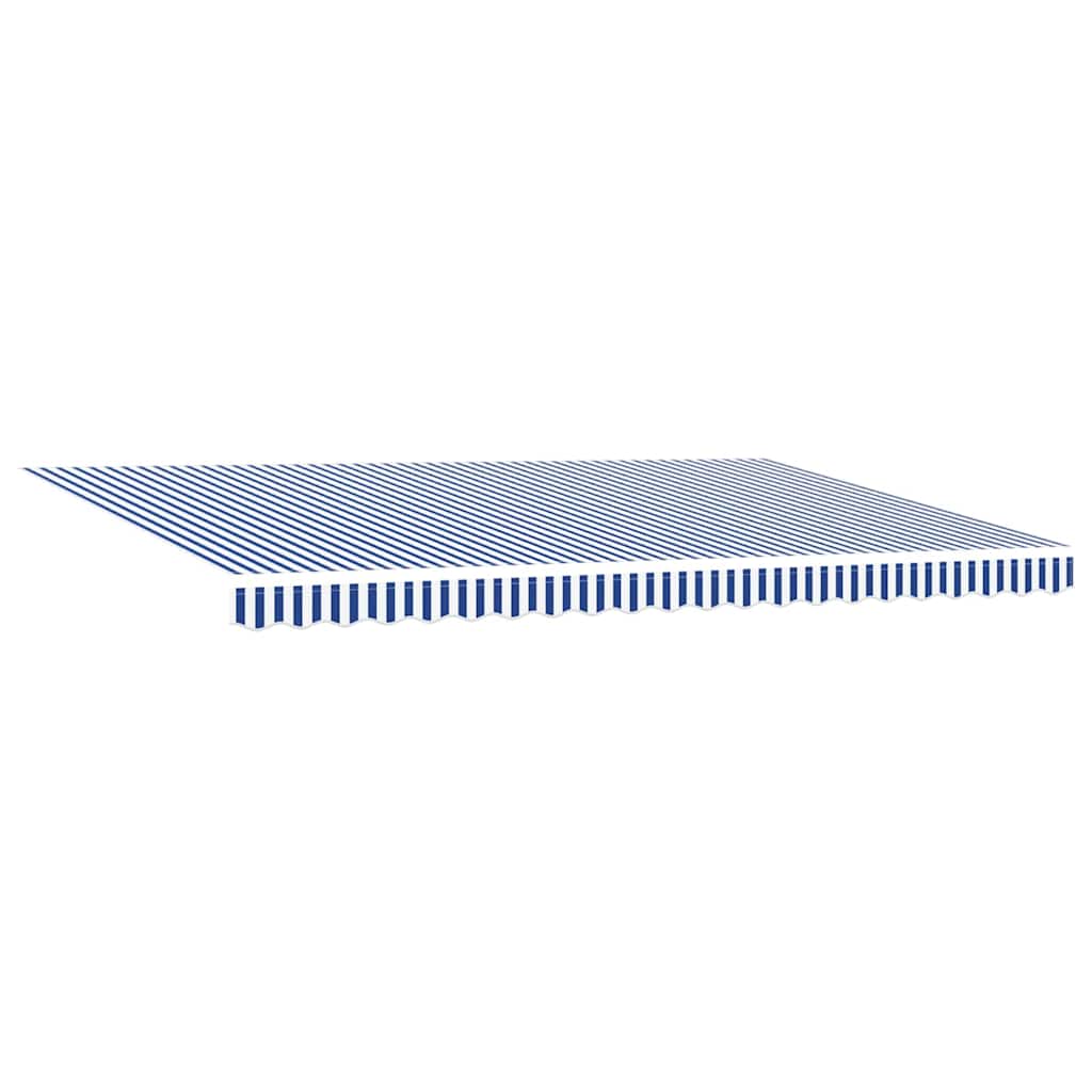 Tenda retrattile Blu e Bianco 450 × 300 cm