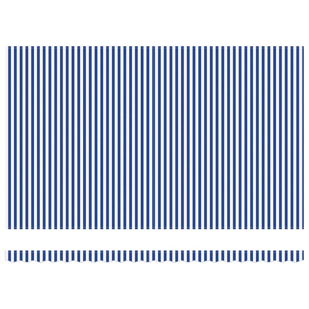 Tenda retrattile Blu e Bianco 450 × 300 cm