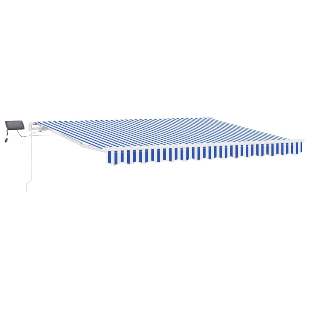 Tenda retrattile Blu e Bianco 350 x 250 cm
