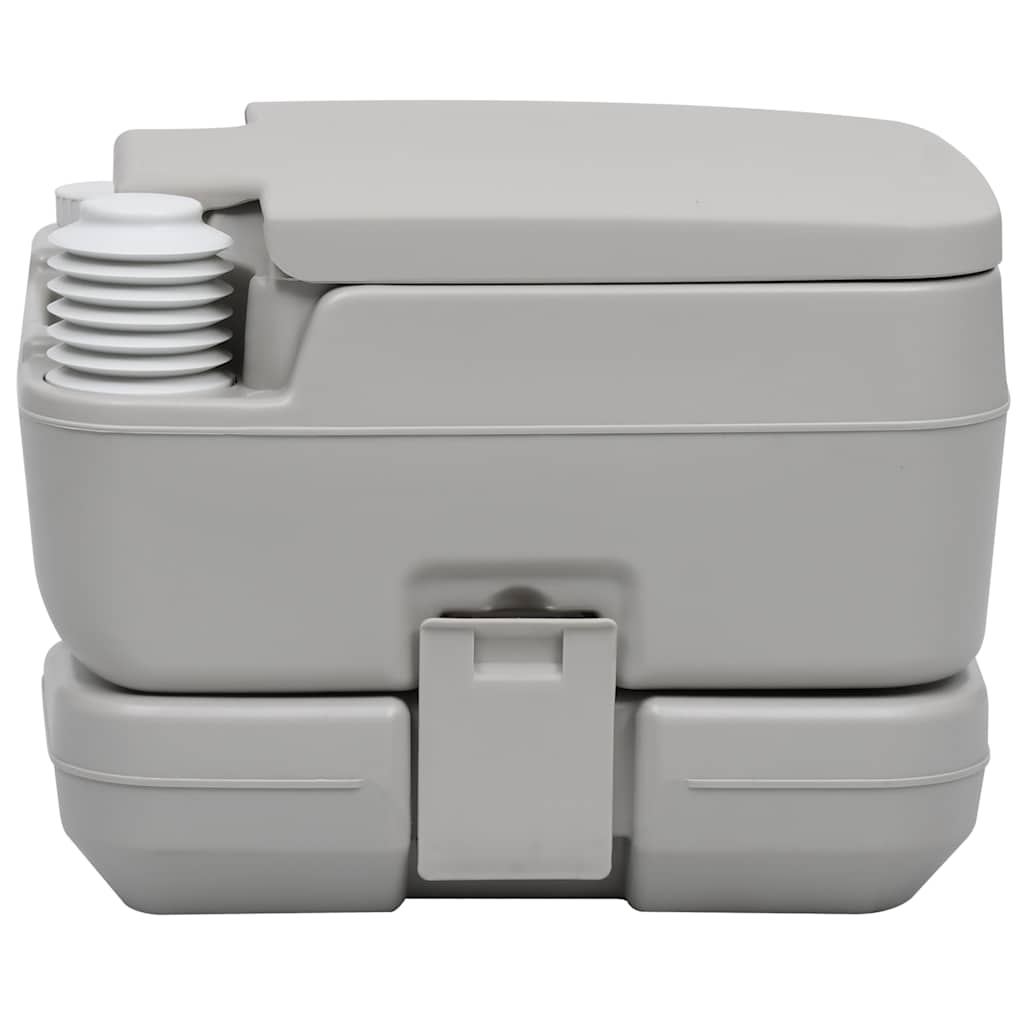 Toilette Portatile da Campeggio con Tenda 10+10 L