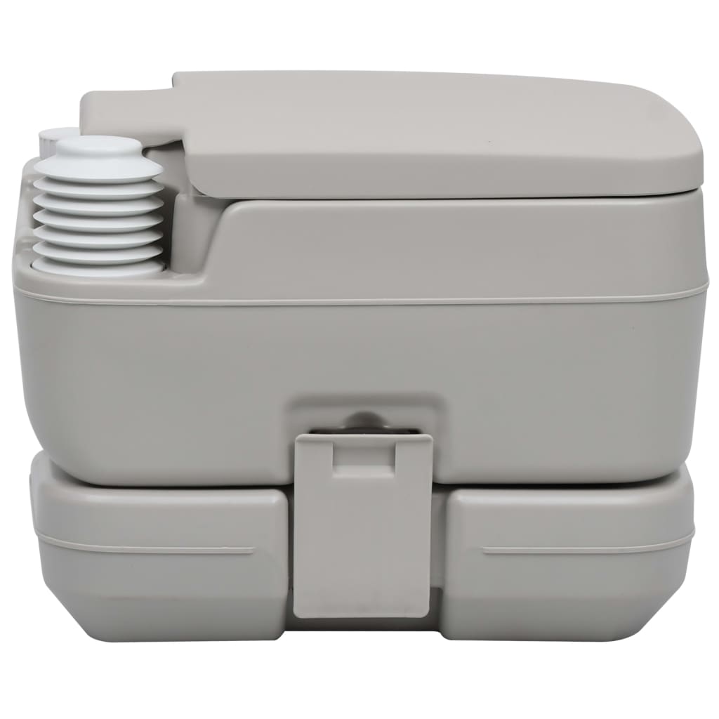 Toilette Portatile da Campeggio con Tenda 10+10 L