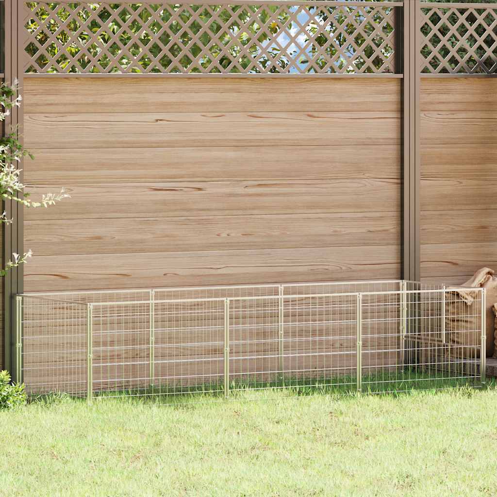 Gabbia per Cani Argento 3 m² in Acciaio