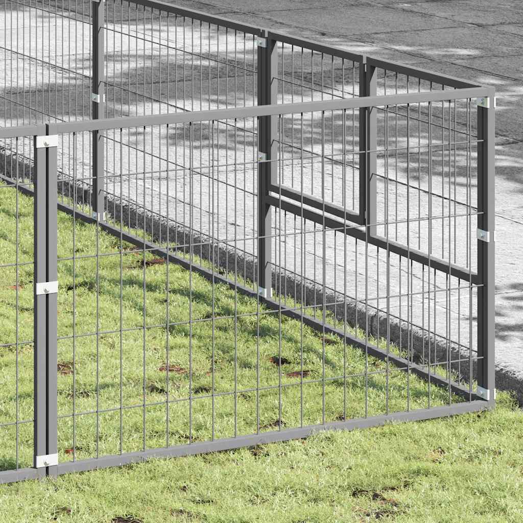 Gabbia per Cani Argento 56 m² in Acciaio