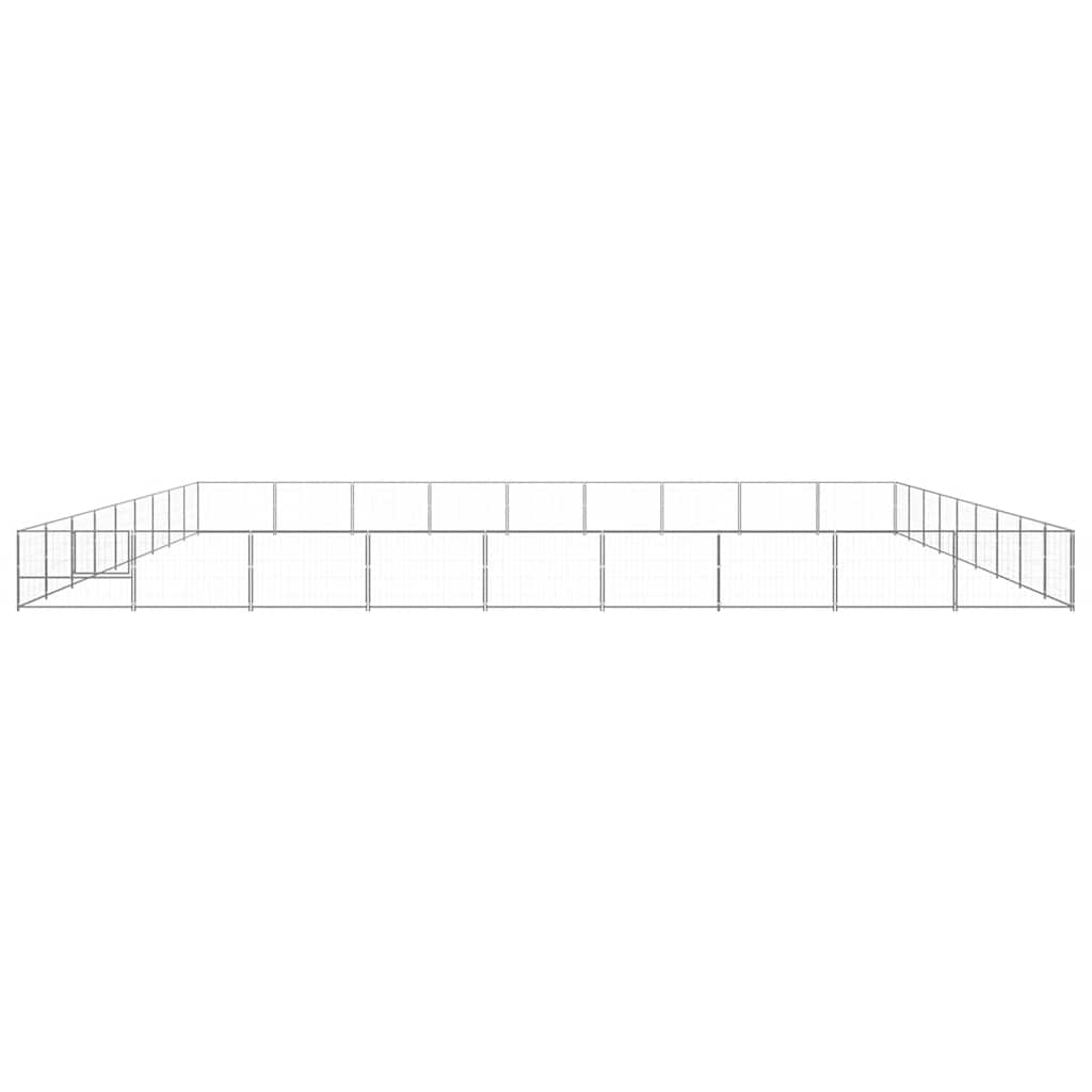 Gabbia per Cani Argento 81 m² in Acciaio