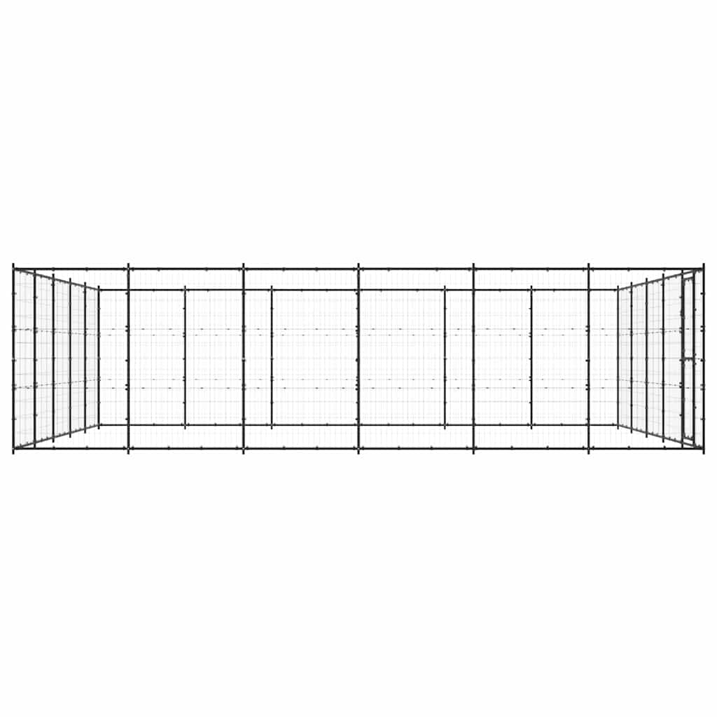 Gabbia per Cani da Esterno in Acciaio 36,3 m²