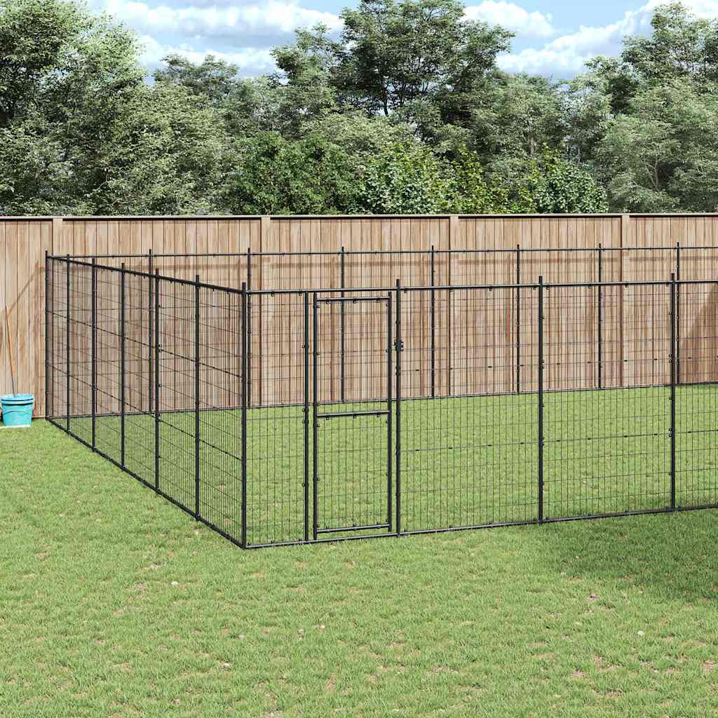 Gabbia per Cani da Esterno in Acciaio 79,86 m²