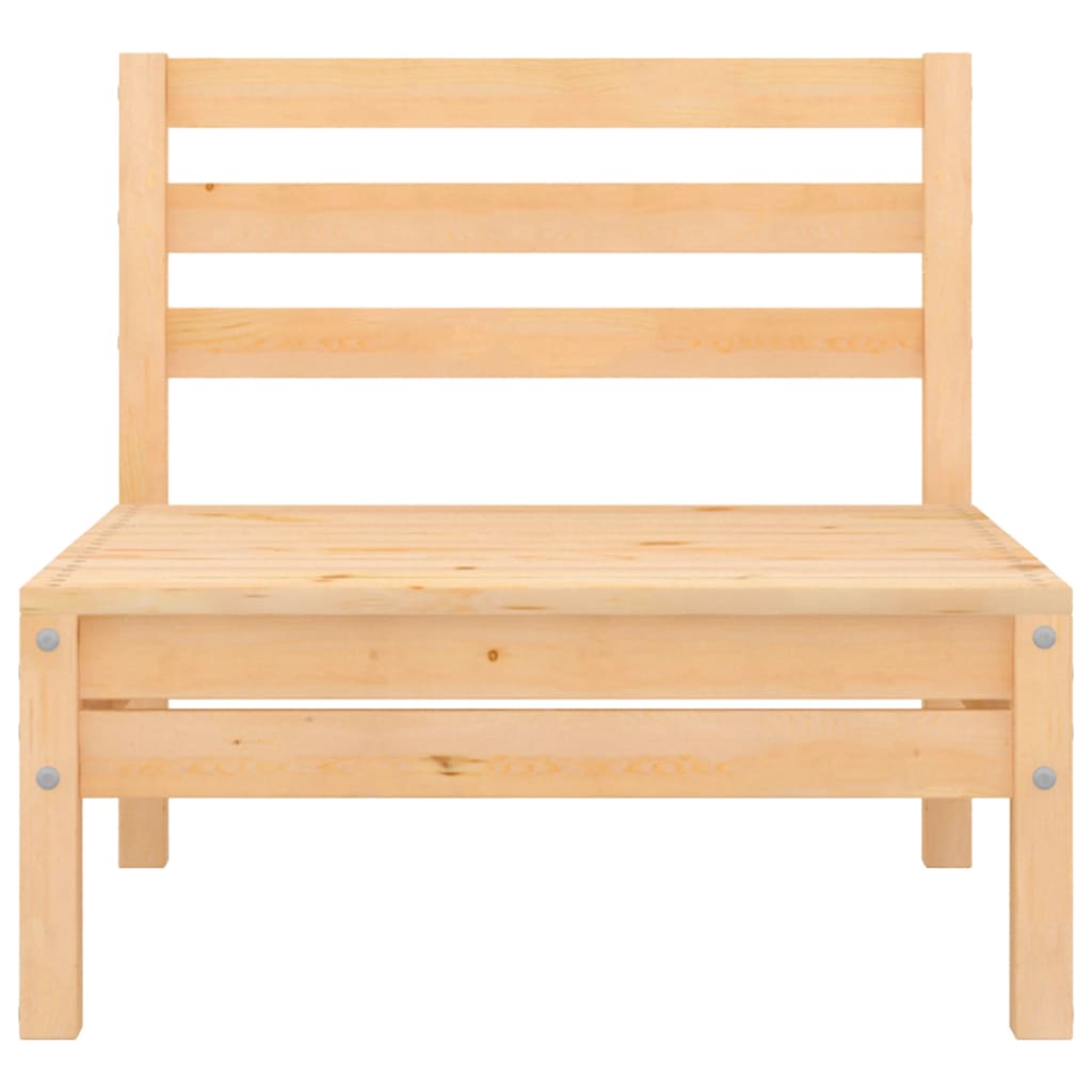 Set Divani da Giardino 9 pz in Legno Massello di Pino
